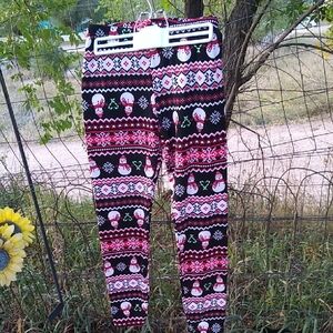 Eye Candy Festive Black and Red Leggings